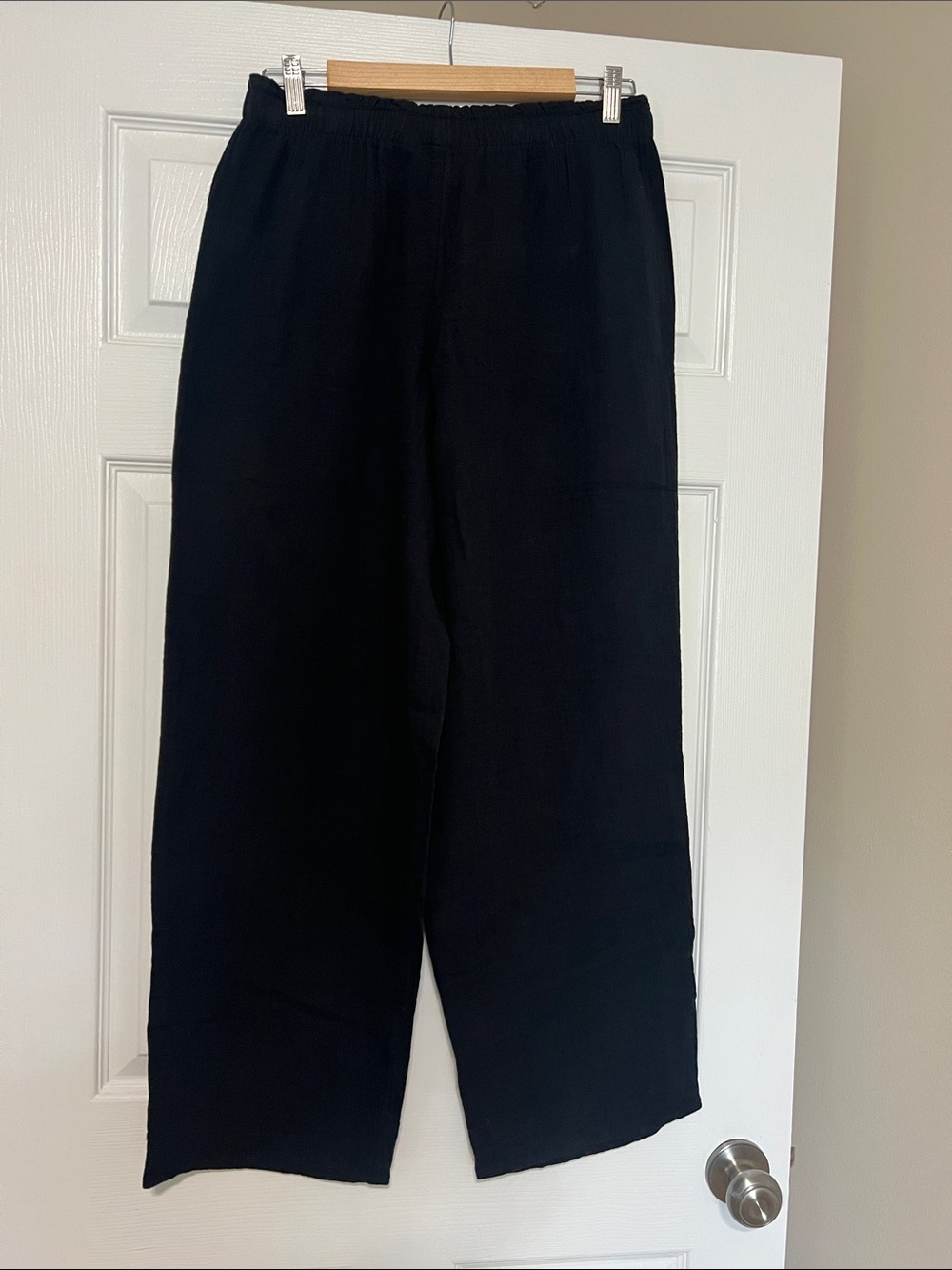 Cold water creek gauze Elastic-Waist Relaxed Pants